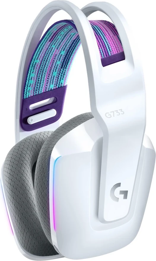 Kufje wireless Logitech G733 Lightspeed, të bardha 