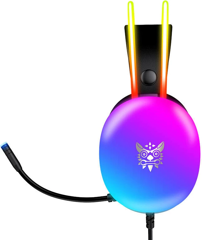 Kufje gaming ONIKUMA X25 me mikrofon, me drita LED, të zeza
