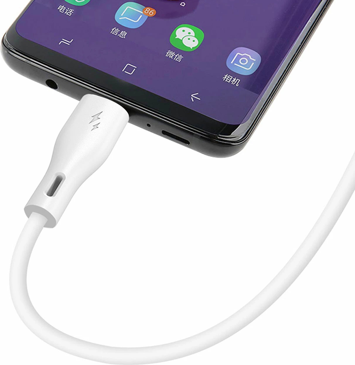 Kabllo Dudao L2L, USB-A në Lightning, 2m, 3A, Bardhë