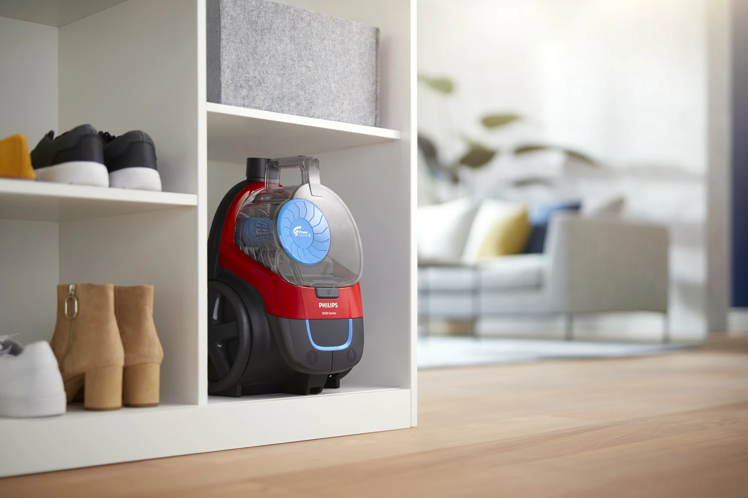 Fshesë me korrent Philips FC9330/09, pa qese, 1.5L, Gri