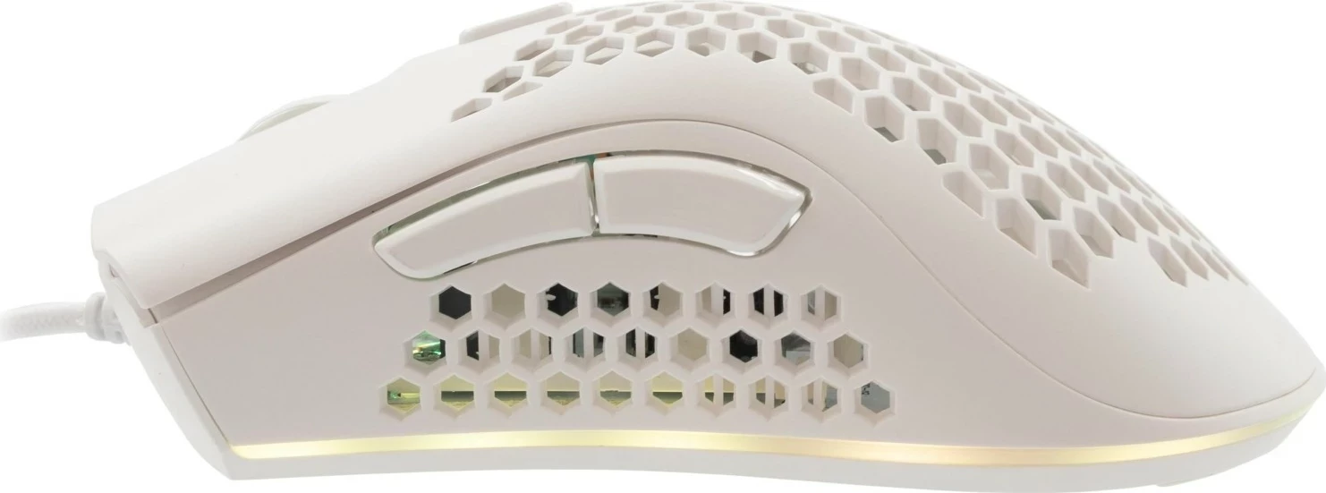 Maus Baracuda Coral BGM-031, RGB, 12800 DPI, i bardhë