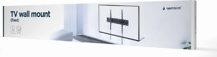 Mbajtës muri për TV Gembird WM-70F-01, 37-70 inç, Çelik, i zi