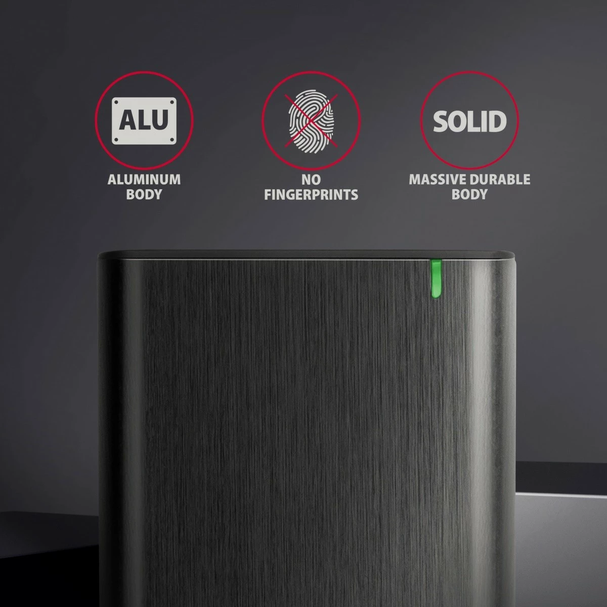 Kasë e jashtme AXAGON EE25-A6C për SSD/HDD 2.5", USB-C 3.2 Gen 1, alumini, karbon