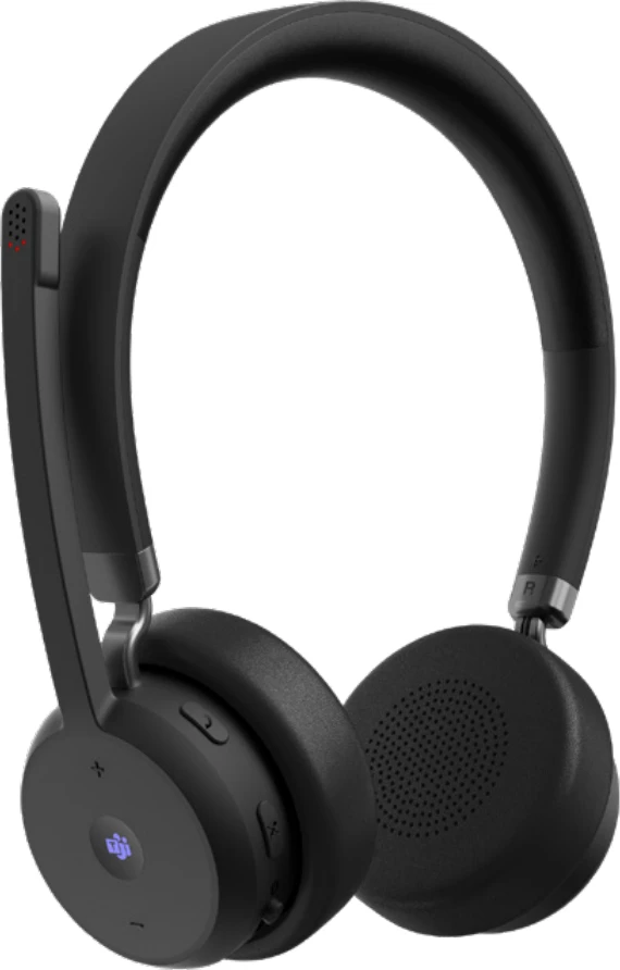 Kufje wireless Lenovo 4XD1M80020 VoIP MS Teams me mikrofon, Black