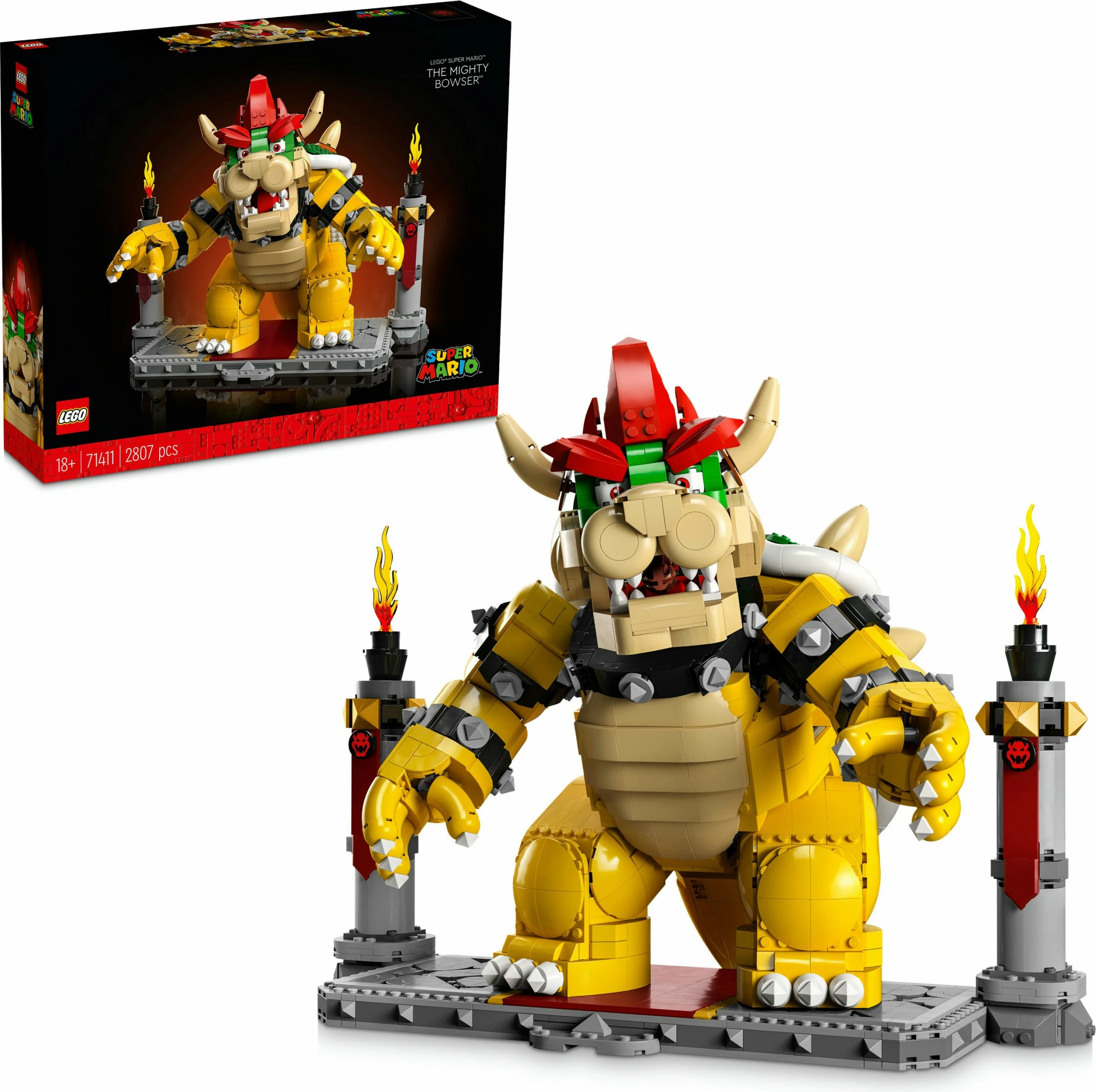 Set ndërtimi LEGO Super Mario The Mighty Bowser, 2807 copë, plastikë, shumëngjyrësh