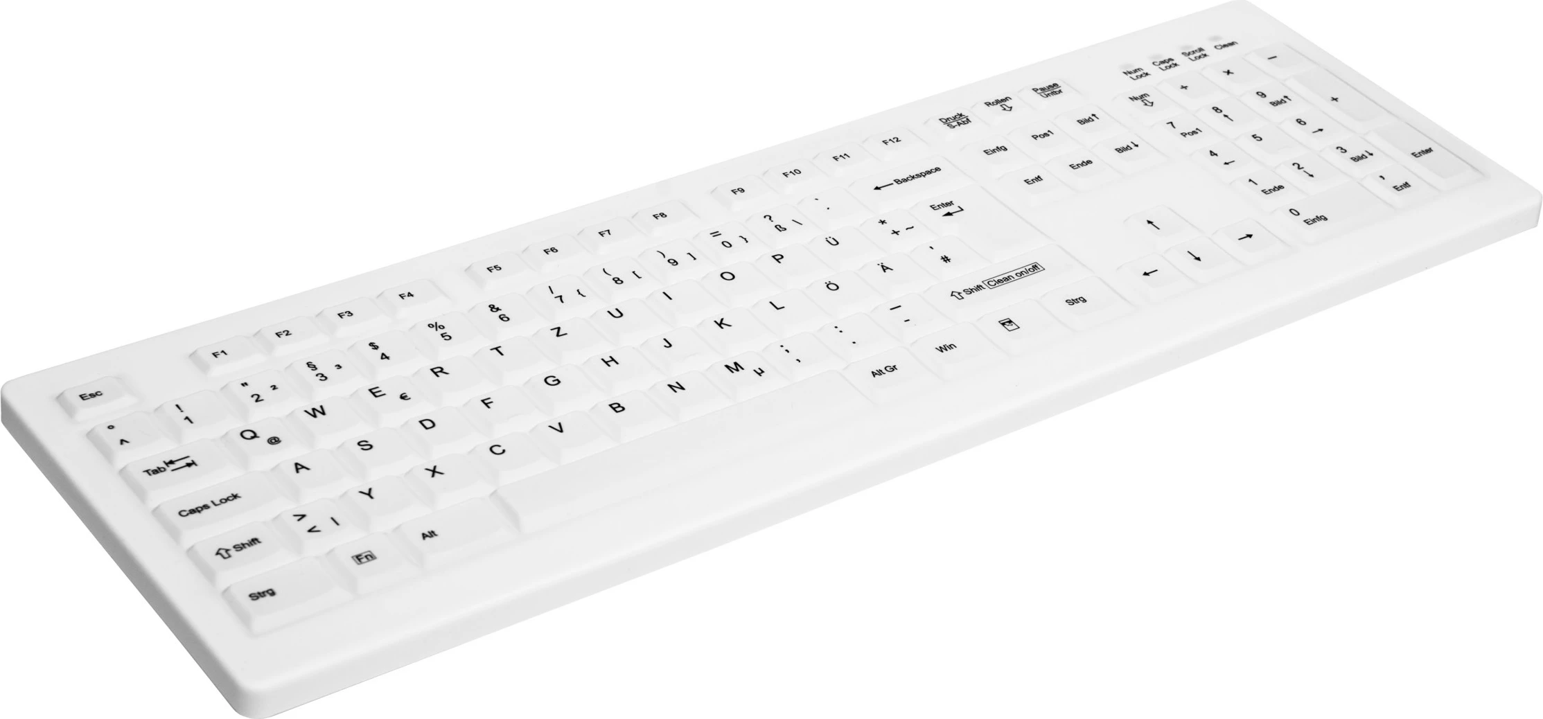 Tastierë Cherry AK-C8100F-FUS-W/GE, wireless, QWERTZ, e bardhë