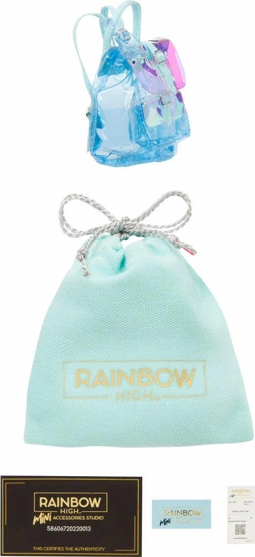 Set çanta aksesorësh Rainbow High Accessories Studio Series 1, për kukulla, Mix