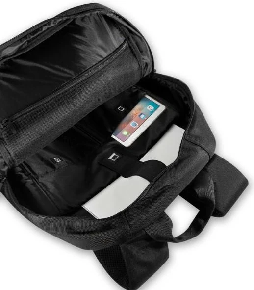Çantë shpine BMW Carbon&Leather Tricolor për laptop 16", e zezë