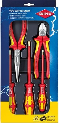 Set veglash Knipex 00 20 13, me darë dhe 3 kaçavida WERA