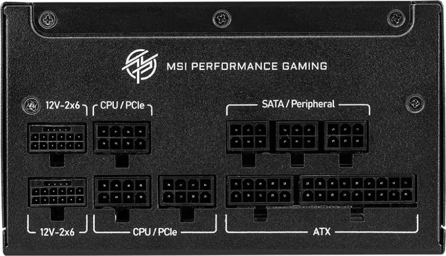 Furnizues rryme (PSU) MSI MPG A1250GS PCIE5 1250W ATX 3.1 80 Plus Gold full modular, e zezë