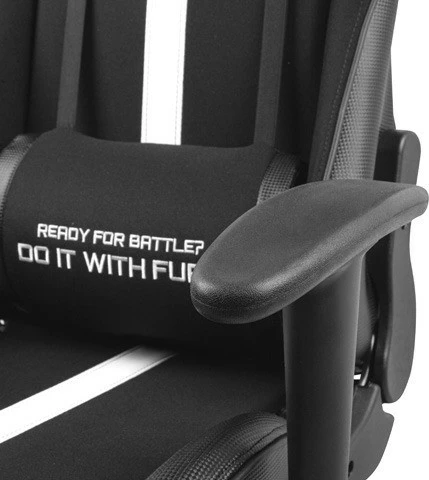 Karrige gaming Fury Avenger XL, Eco lëkurë, E zezë/E bardhë