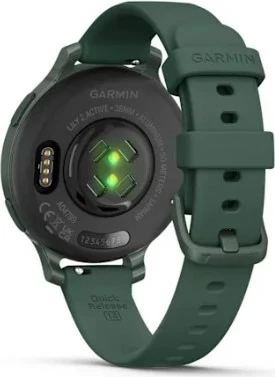 Smartwatch Garmin Lily 2 Active 38 mm, GPS, Ekran me prekje, Gjelbër