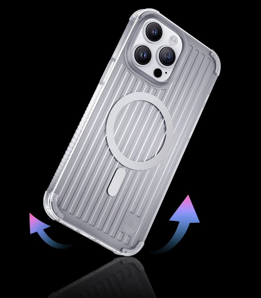 Mbështjellës Kingxbar PQY Go Out Series për iPhone 14 Pro MagSafe, i zi