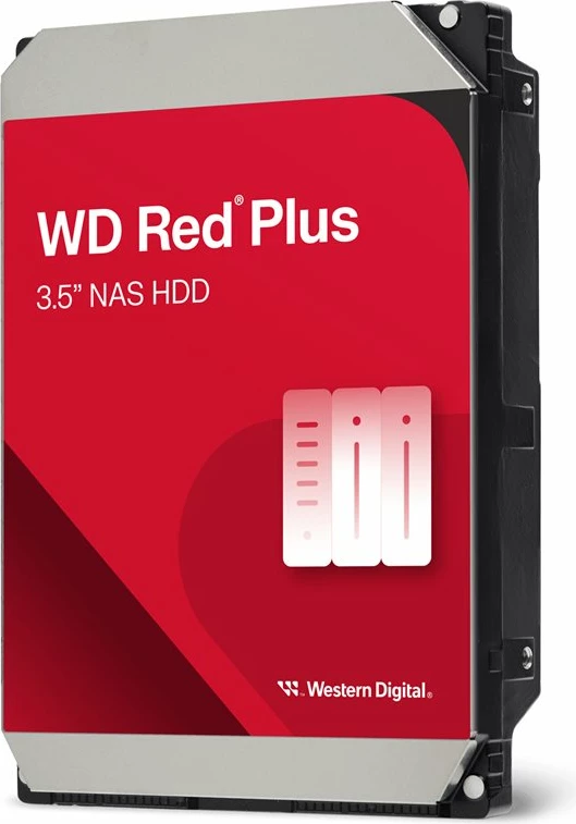 Hard disk i brendshëm WD Red Plus 6TB, 3.5", 5400RPM, 256MB cache, SATA, Kuq
