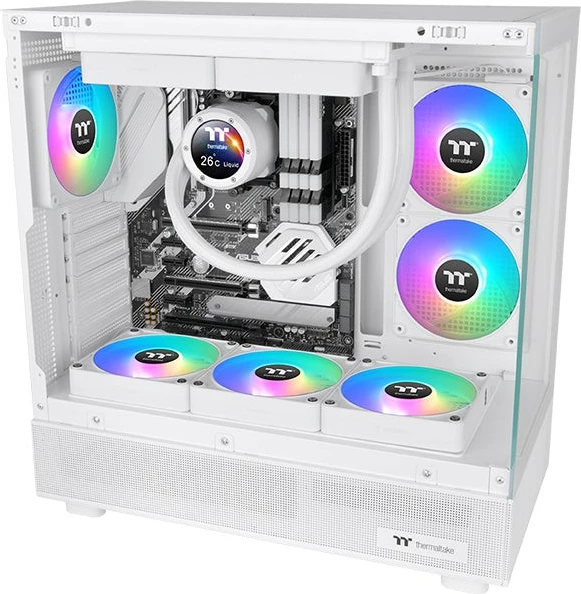 Ventilator Thermaltake CT120 EX Reverse ARGB Sync, 12 cm, i bardhë