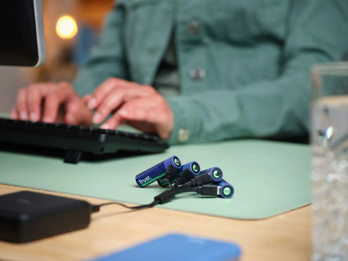 Bateri të rikarikueshme Trust 25631 AA, Jeshile, 4 copë