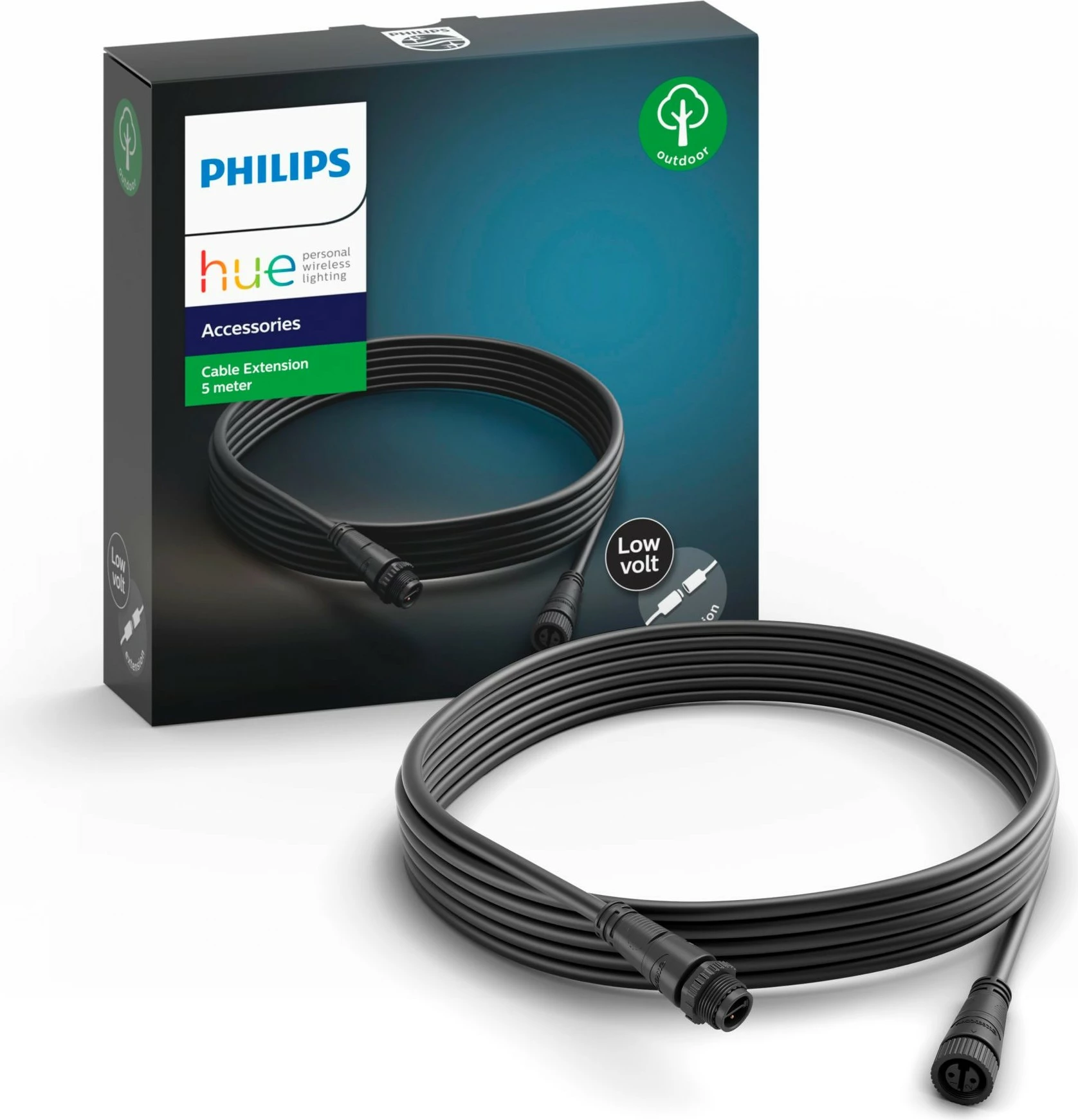 Kabllo zgjatues Philips HUE Outdoor 5m, e zezë