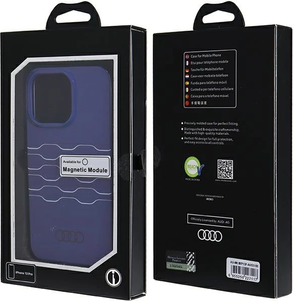 Mbështjellës Audi IML MagSafe për iPhone 13 Pro / 13, Blu