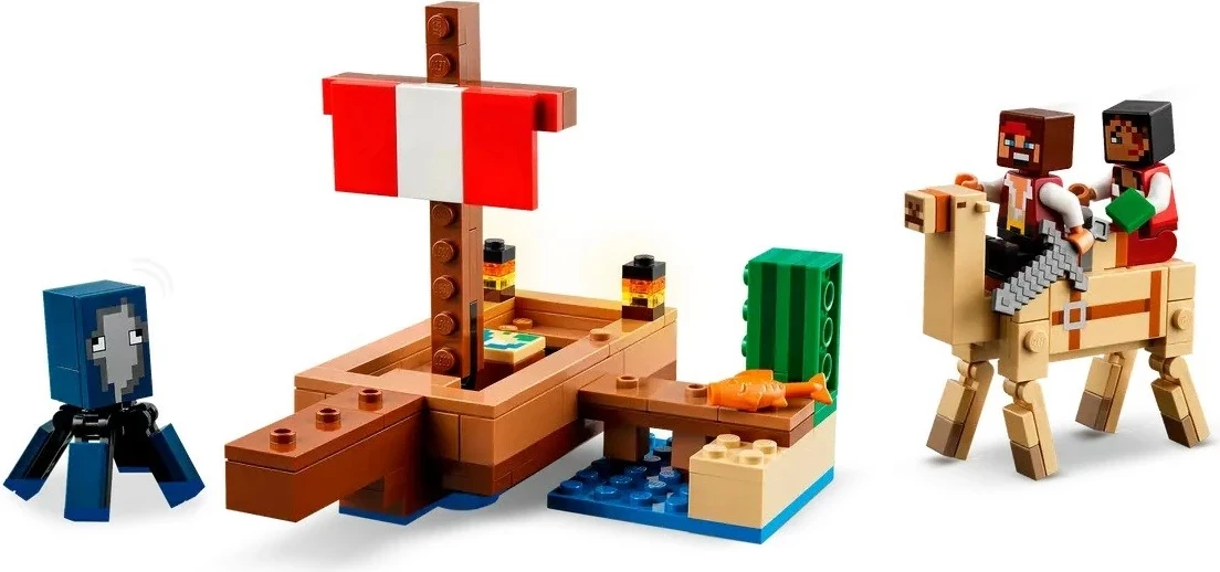 Set LEGO Minecraft 21259 The Pirate Ship Voyage, 166 pjesë
