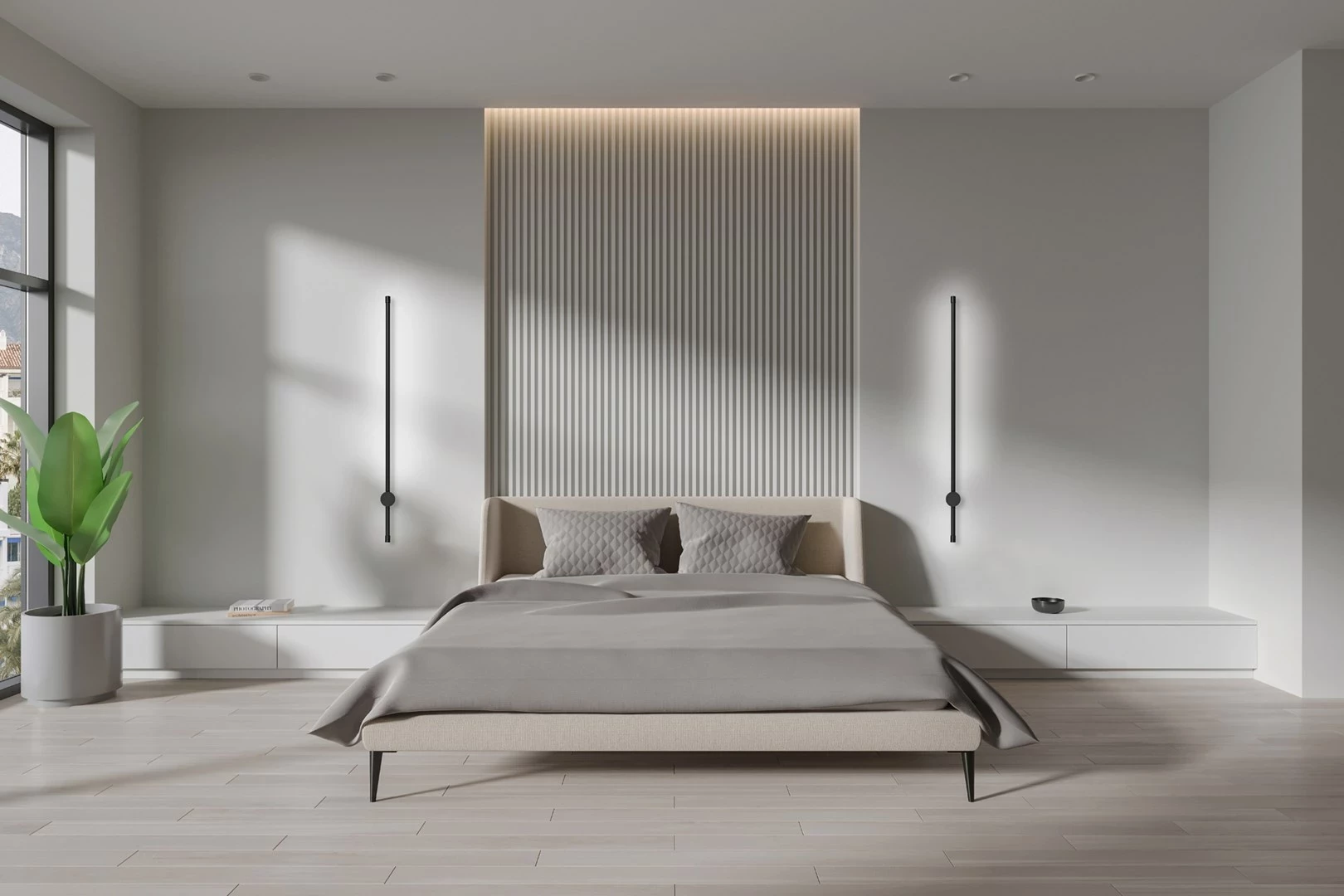 Llambë muri Activejet AJE-HILTON, LED, 9 W, Alumini, E zezë