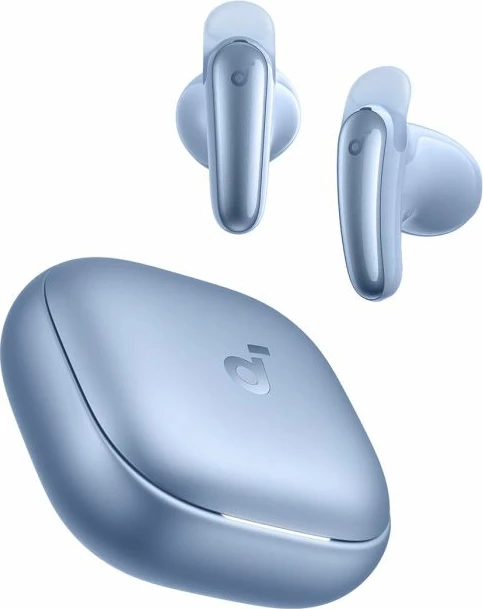 Kufje ANKER Soundcore Liberty Buds (D1200G31) wireless Bluetooth, ANC adaptive 3.0, Hi-Res LDAC, IP55, blu, set me kuti karikimi