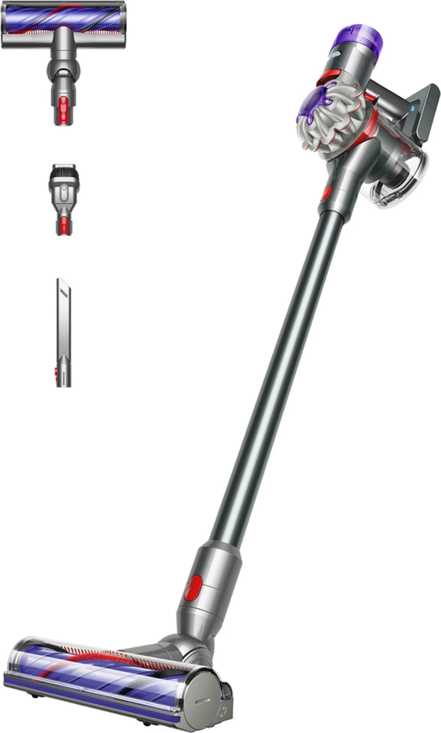 Fshesë me korrent Dyson V8 Advanced, 2-në-1, pa qese, Nickel, Silver