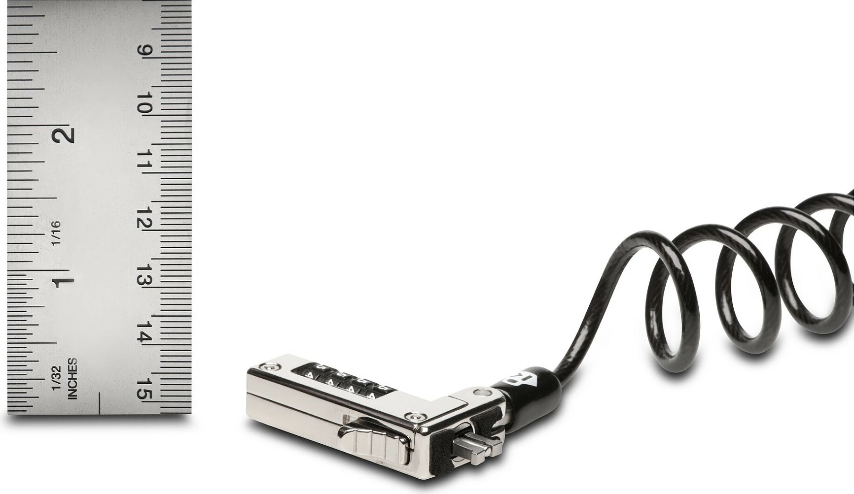 Kabllo sigurie Kensington Slim NanoSaver, kombinim, 1.8m, zi/metalike