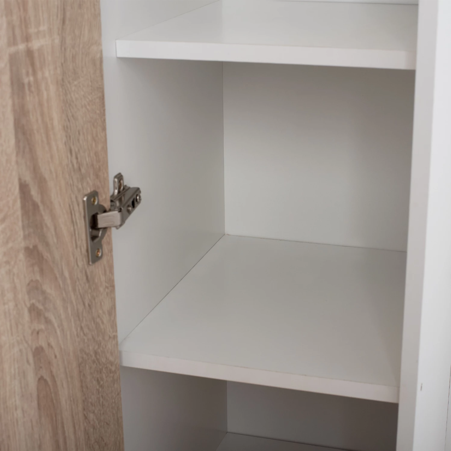 Mobilje për hyrje me pasqyrë Janice FH2264 Sonama Bardhë 70,3x37,1x181,8 cm