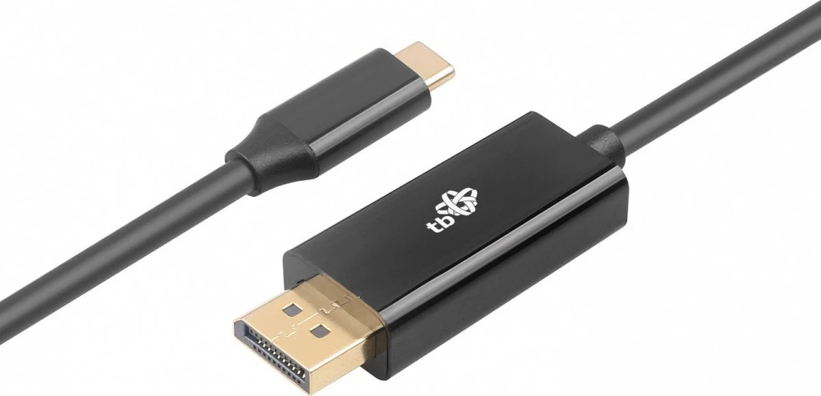 Kabllo USB-C në DisplayPort TB AKTBXVDUSBCDP2B, 2m, e zezë