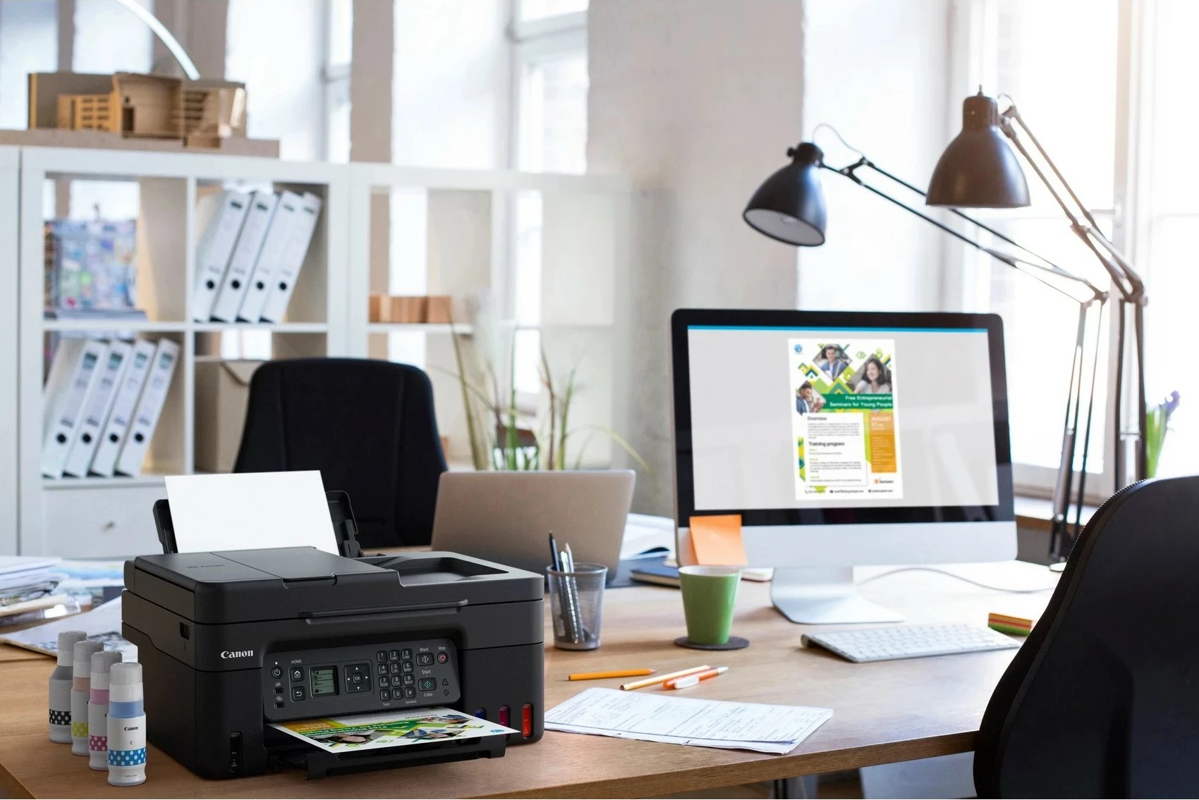 Printer multifunksional Canon PIXMA G4570 Megatank, Wi-Fi, ADF, i zi