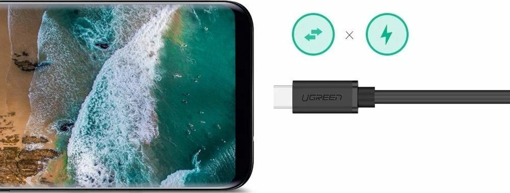 Kabllo zgjatëse USB-C në USB-C Ugreen 40574 0.5 m 5 Gbps E zezë