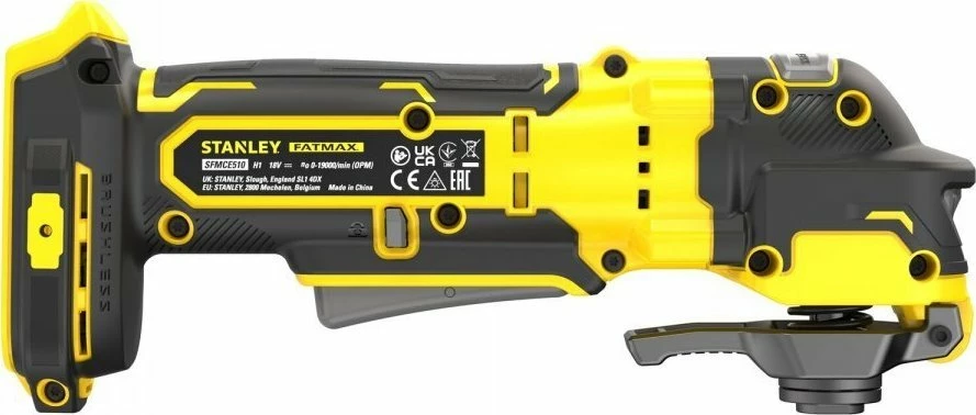 Vegël multifunksionale Stanley FatMax V20 SFMCE510B-XJ 18V brushless, LED & kontroll shpejtësie, verdhë/zi, pa bateri/pa karikues