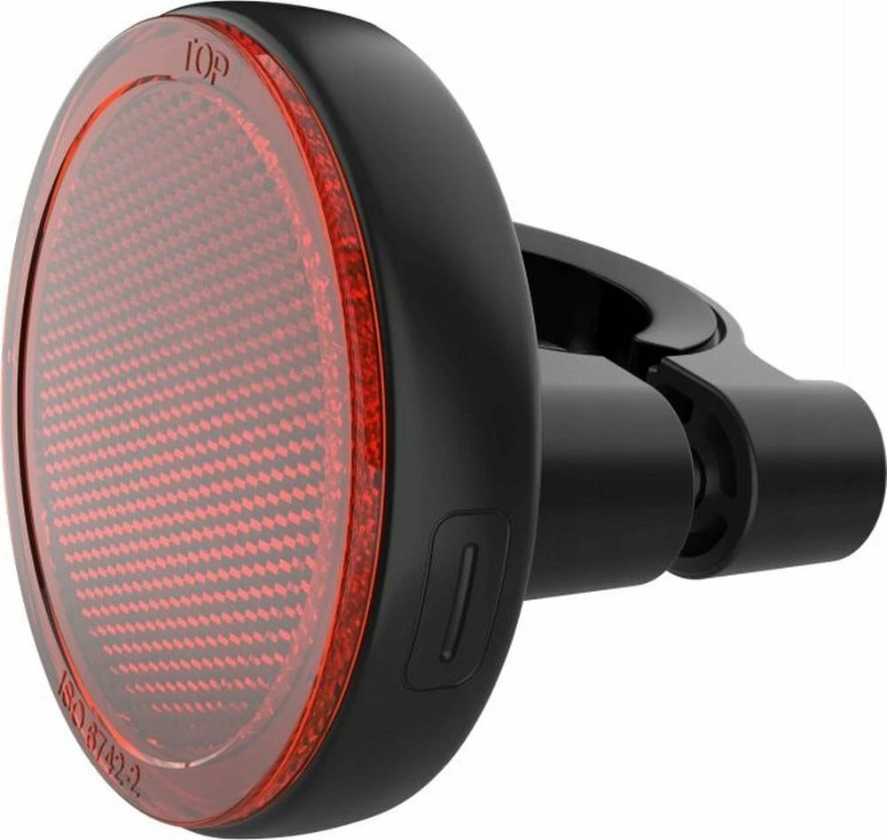 Tracker reflektor biçiklete Fixed FIXTAG-RE-BK, Apple Find My, Bluetooth 5.2, IP67, bateri CR2032, 80 dB, zi/kuqe