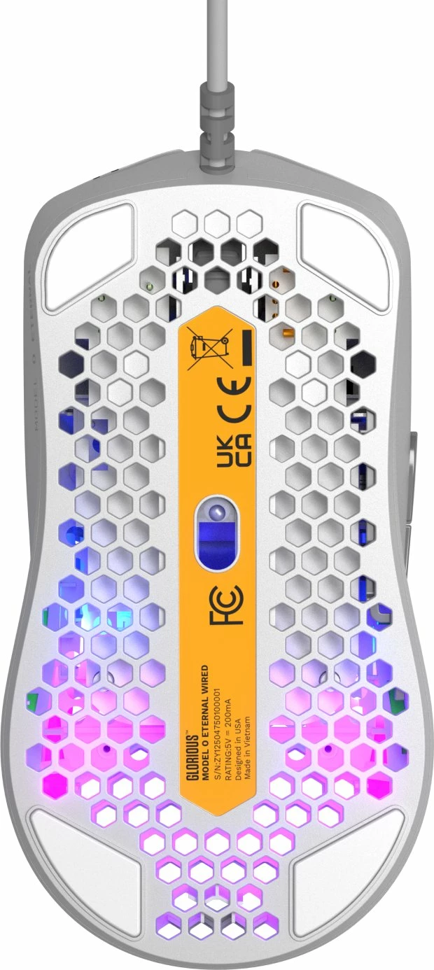 Maus gaming Glorious Model O Eternal GLO-OE-W-WHT, 12000 DPI, 6 butona, RGB, i bardhë