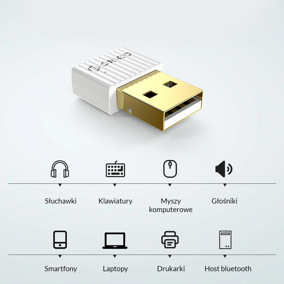 Adapter Bluetooth USB-A Orico BTA-508-BK-BP 5.0, i zi