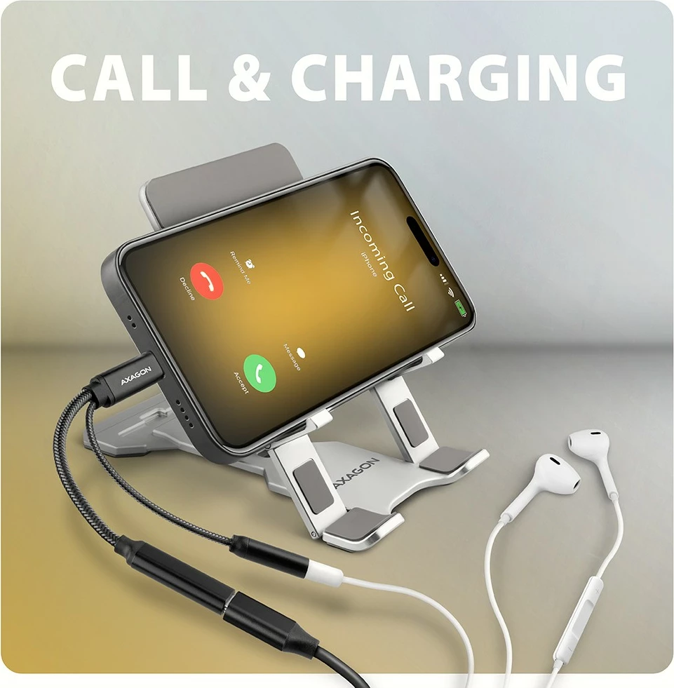 Kartë zanore e jashtme AXAGON ADA-HCPD, USB-C, DAC 32bit, 384kHz, PD 60W, e zezë