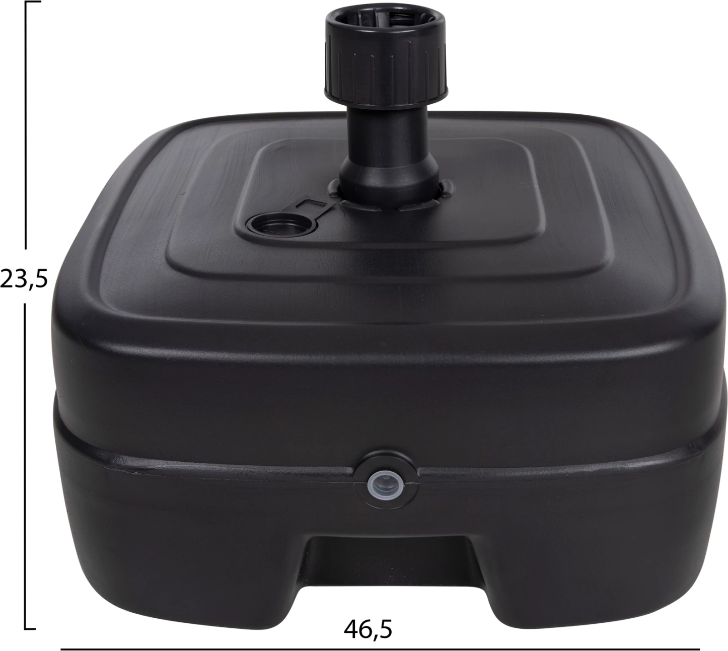 Bazë plastike për ombrellë me rrotë SOLBAS FH6113.02 ngjyrë antracit për shtyllë 33/50mm 46,5x23,5H cm