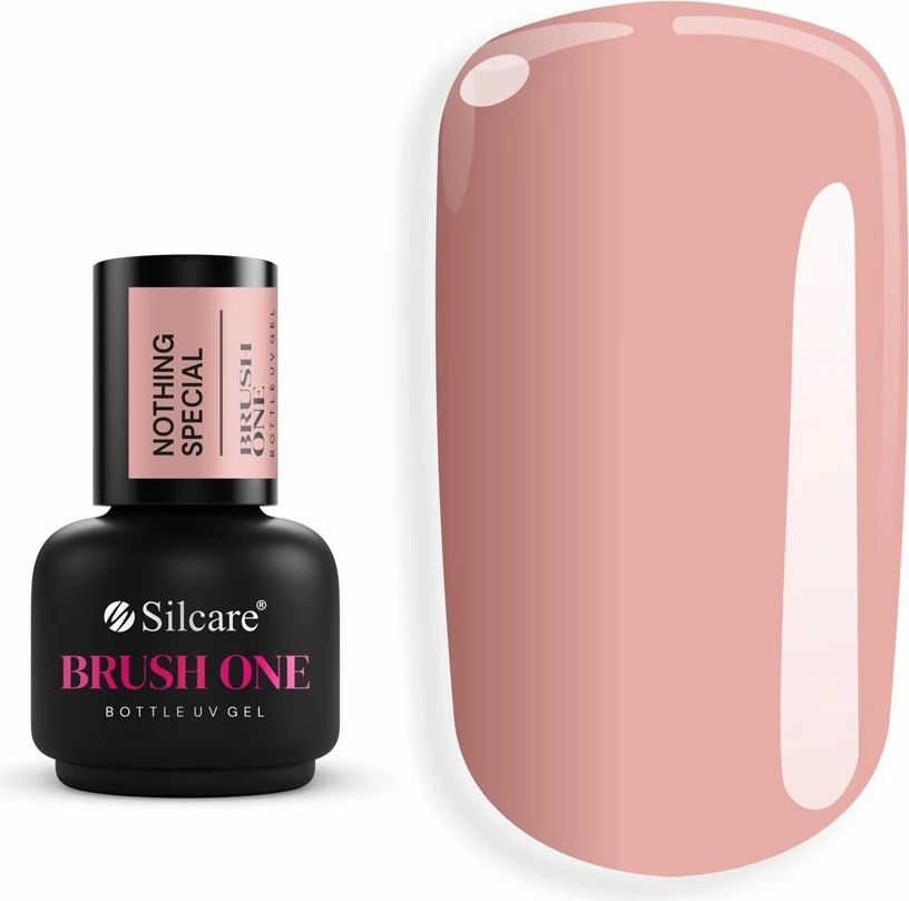 Xhel ndërtues për thonj Silcare Brush One Bottle Gel Nothing Special 15g