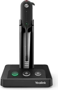 Kufje Yealink WH63 Portable UC, wireless, mono, 54h standby, me bazë karikimi, e zezë