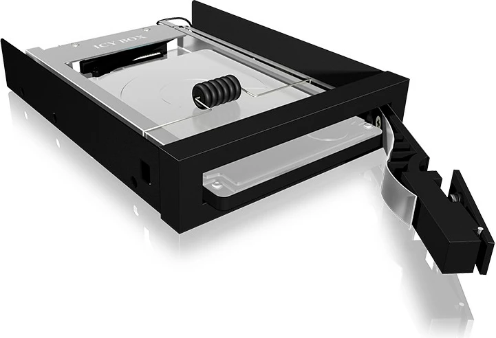 Kasë ICY BOX IB-2217ASTS, 3.5", për 2.5" SATA SSD/HDD, alumini, e zezë