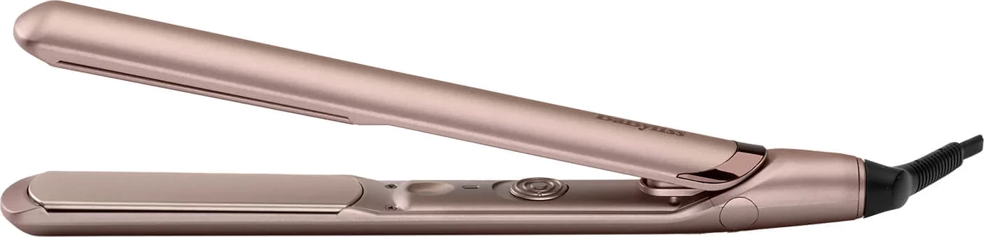 Drejtues flokësh, BaByliss ST90PE, 28mm, 235°C, 3 nivele nxehtësie, ngjyrë rozë e artë