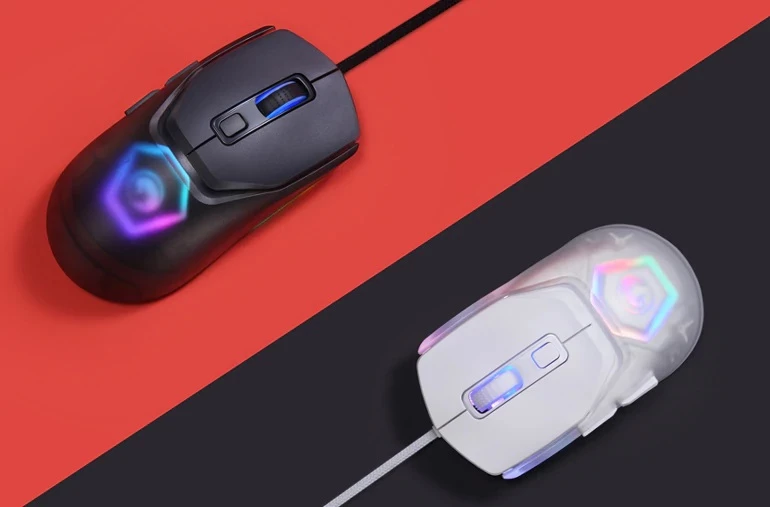 Maus gaming Marvo Fit Lite G1, 12000 DPI, RGB, me kabllo, 7 butona, i zi