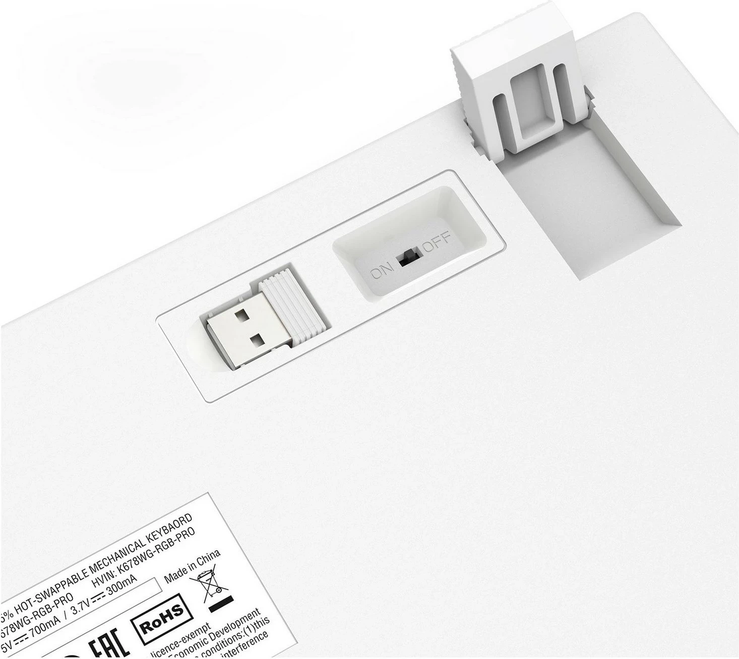 Tastierë Redragon K678WG-RGB-PRO Singed, RGB, mekanike, wireless, e bardhë-gjelbër