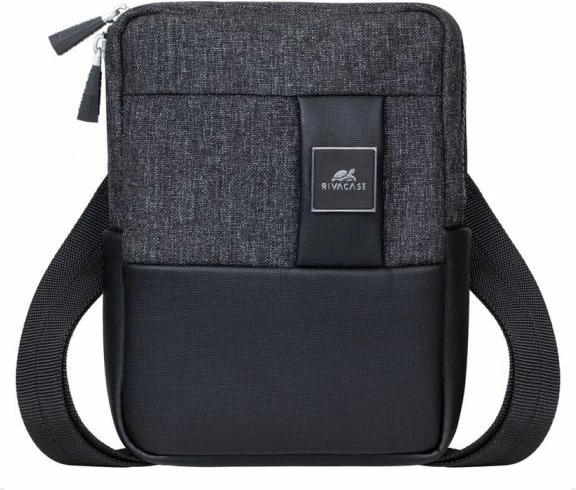 Çantë crossbody për tablet RIVACASE 8810, deri 8", e zezë melange
