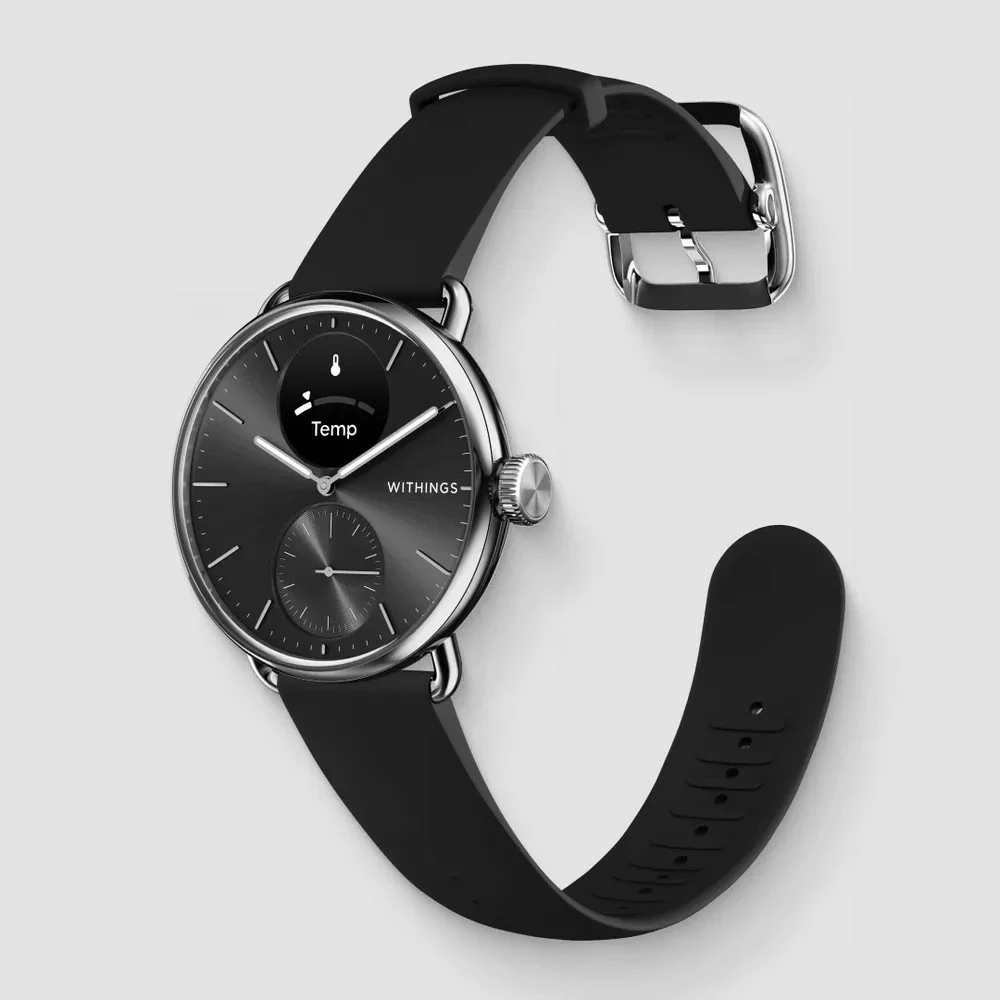 Smartwatch Withings ScanWatch 2, 1.6 cm, 34.6 g, ngjyrë e zezë