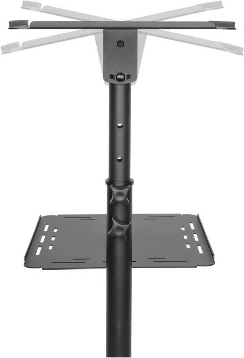 Tavolinë mobile për projektor Techly 362145, metalike, e zezë