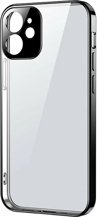 Mbështjellës Joyroom New Beauty Series JR-BP744 për iPhone 12 Pro Max, i hollë, kornizë elektroplatuar, i zi