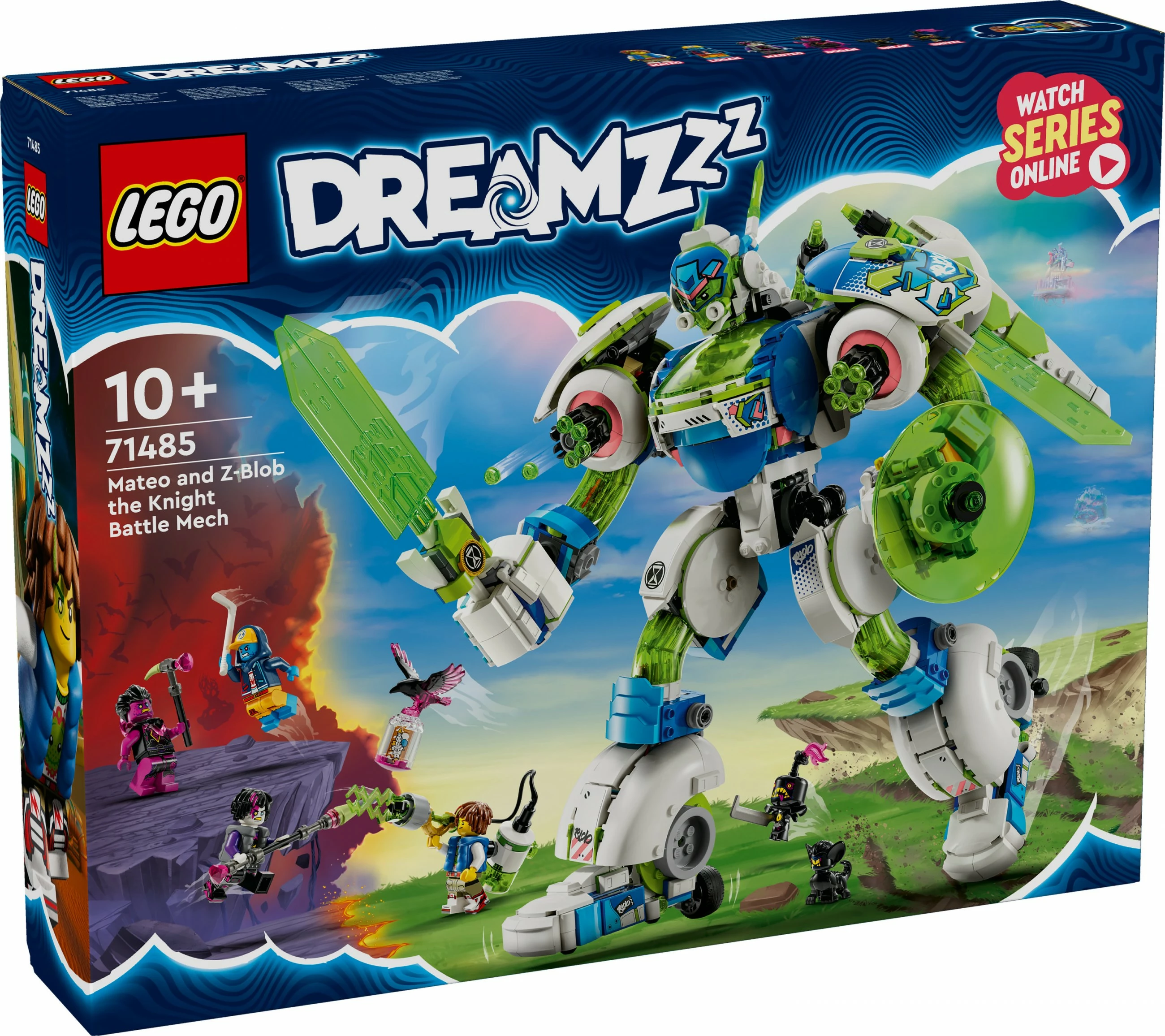 Set ndërtimi LEGO DREAMZzz 71485 Mateo dhe Z-Blob Mech Kalorësi, shumëngjyrësh