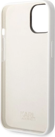 Mbështjellës Karl Lagerfeld Silicone Ikonik për iPhone 14 Plus 6.7", Bardhë