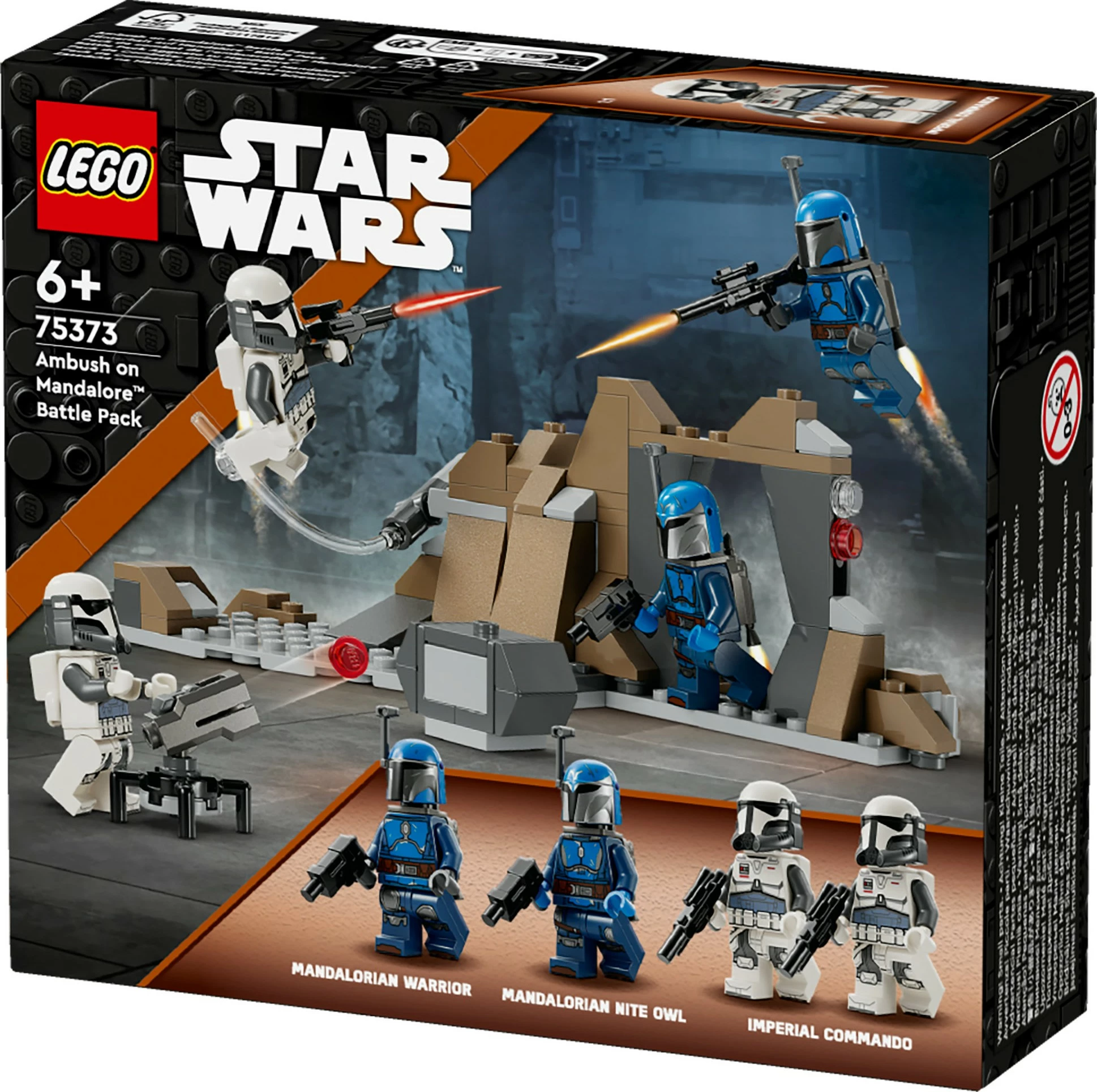 Set ndërtimi LEGO Star Wars 75373 Ambush on Mandalore Battle Pack, 109 pjesë, multikolor